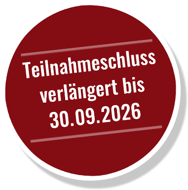 Teilnahmeschluss verlängert bis 30.09.2026